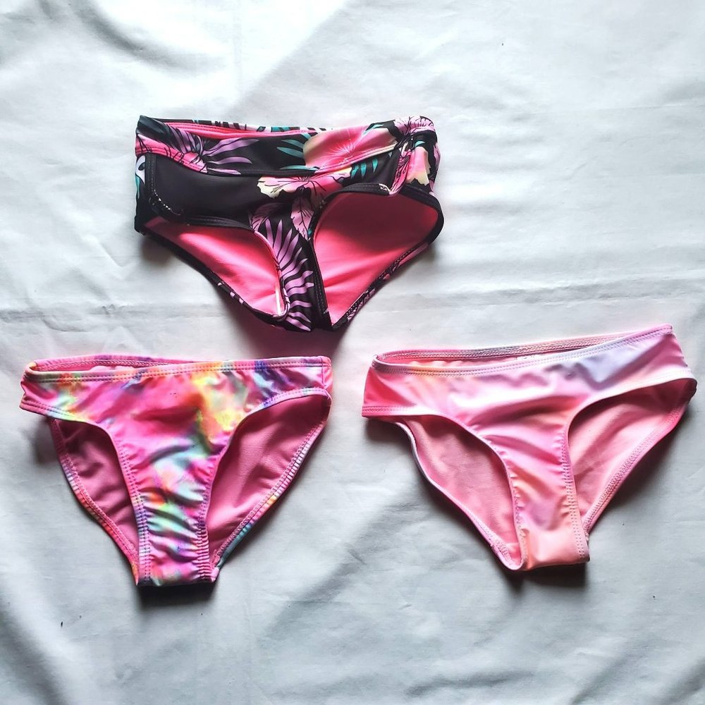 Justice And wonder Nation‎ Kids Girls Swim Bikini Bottoms Pink 3-Pieces Set NEW - Picture 9 of 9
